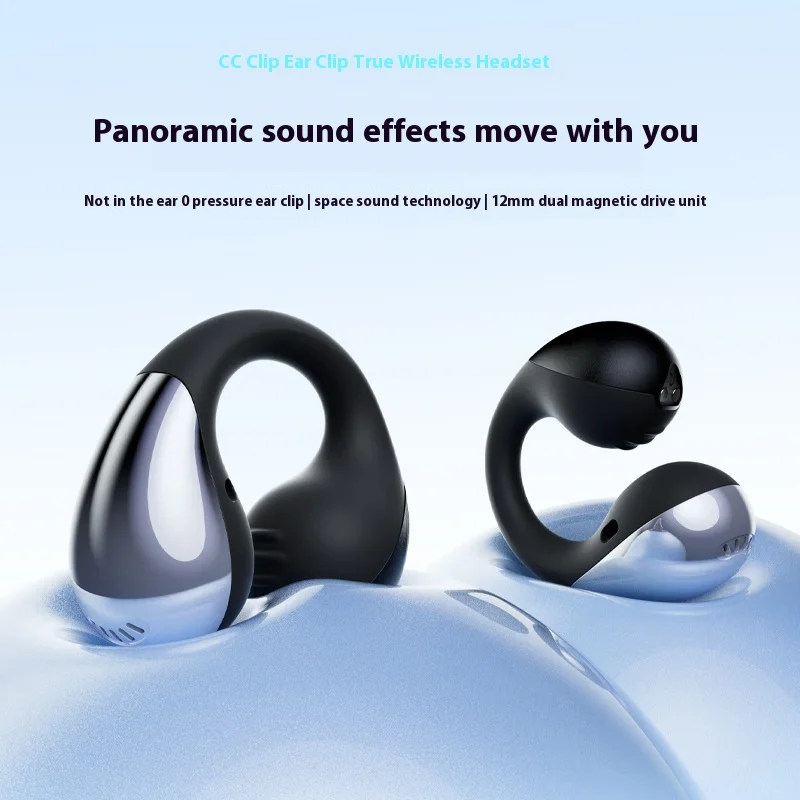 Soundpeats PearlClip Wireless Earphone Stereo Sound Bluetooth5.4 Noise Reduction IPX5 Waterproof Custom CC Clip Sports Headphone