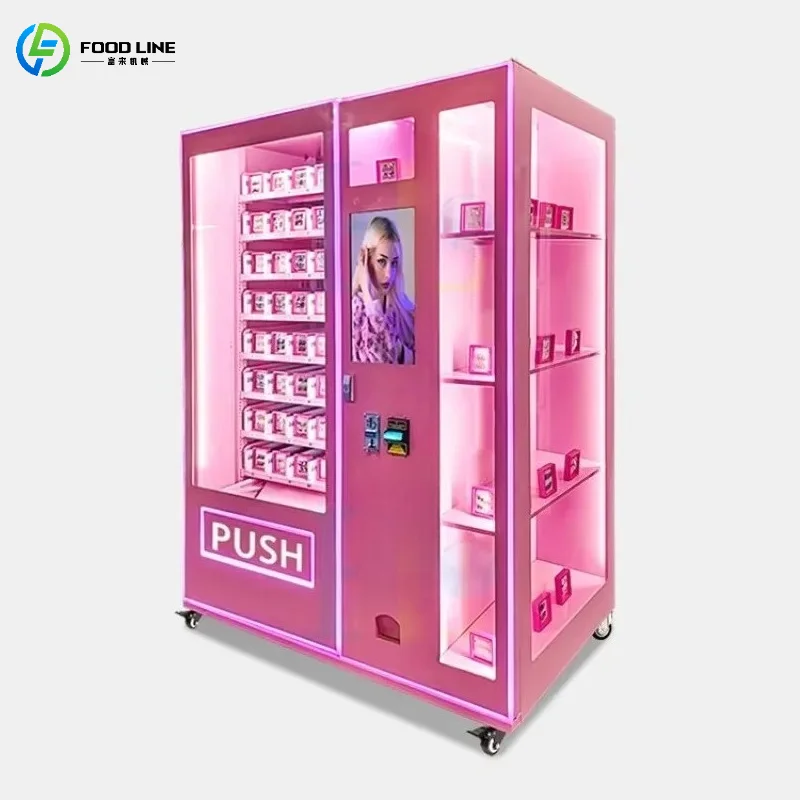 Customized Cosmetics Vending Machine Beauty Vending Machine Touch Screen Perfume Vending Machines With Large Capacity