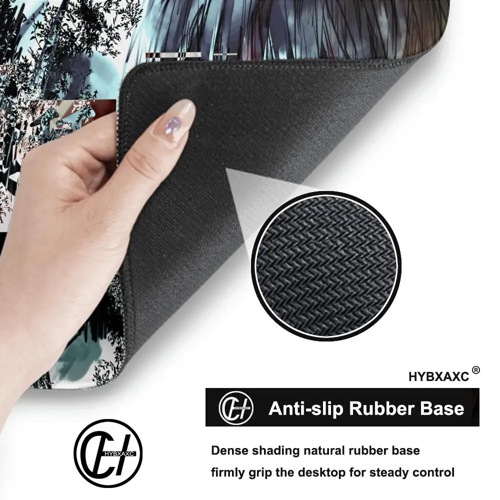 Mouse Pad Office PC Gaming Accessories Keyboard Rug Laptop Kaneki Ken Black And White Mousepad Japan Anime Tokyo Ghoul Desk Mat