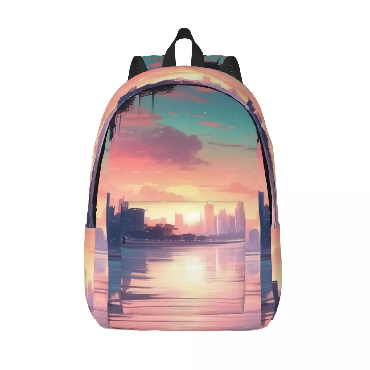 

Anime Sunset Simple and Stylish Backpack Canvas Backpack Travel backpack