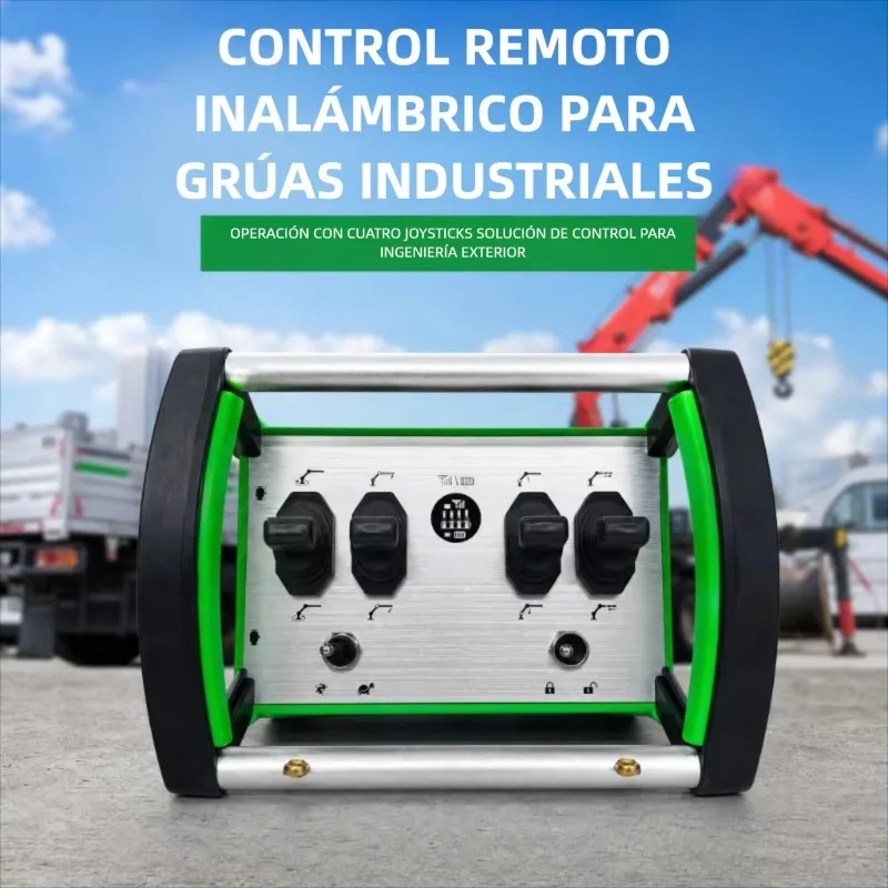 4 Function Semi Model High End Green Wireless Remote Control Kit For Hydraulic Lifting Crane Industrial Device
