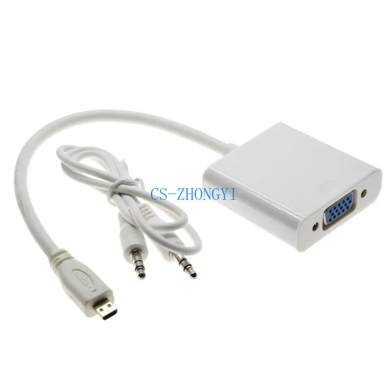 Raspberry Pie 4B Micro-hdmi to vga Adapter Converter 4th Generation HDMI Adapter 1080p