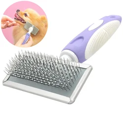 Dog Brush Pet Hair Remover Massage Dog Hair Brush Stainless Steel Combs for Cats Cleaning Tools Pet Grooming Dogs Accessories