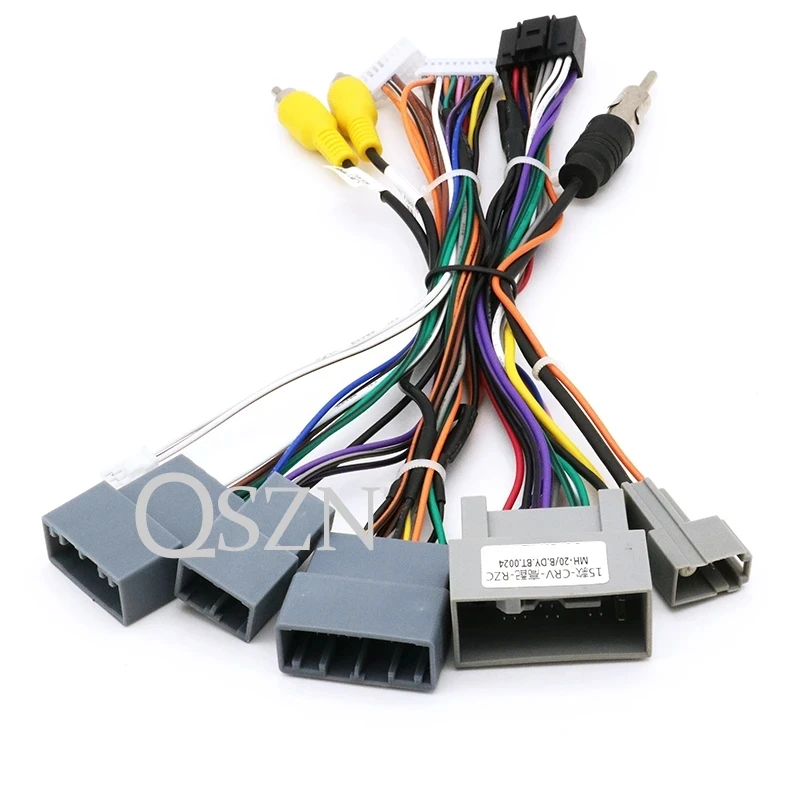 Car Audio Stereo Radio Canbus Box HD-RZ-06 Adaptot for Honda CRV 2012 2013 2014 2015 2016 Wiring Harness Power Cable