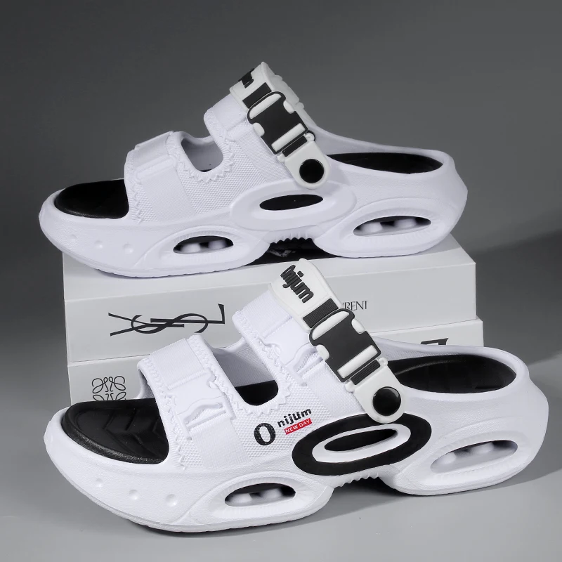 Zapatos de cueva para hombre y mujer, sandalias transpirables a la moda con plantillas extraíbles, zapatillas suaves y gruesas con amortiguación antideslizante
