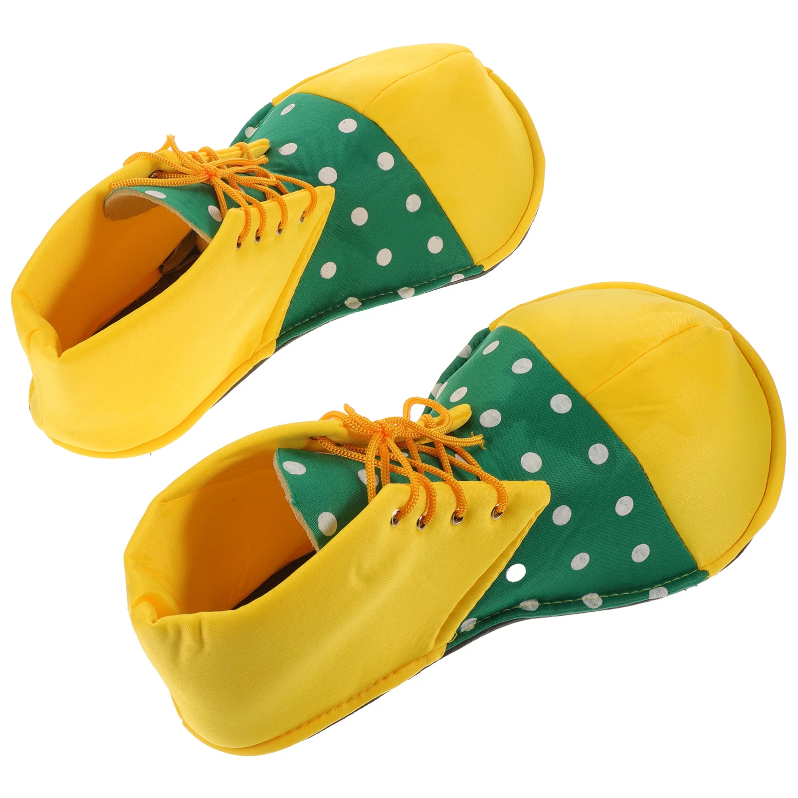 A Pair of Average Size Clown Shoes Dot Halloween Costume Clown Shoes for Women Men (02) clown shoes adult men