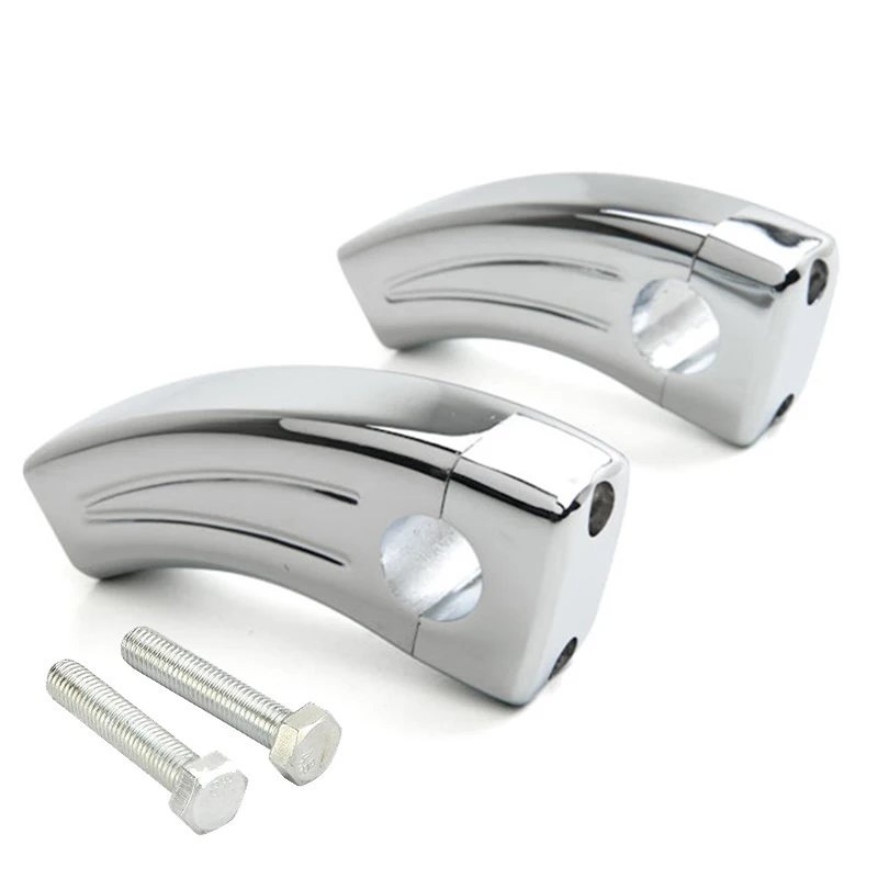 Motorcycle Handlebars Risers Chrome 22mm Handle Bar 3.5inch Pullback Cruiser Chopper Moto Bike for Voge 900 DSX Hyosung ...