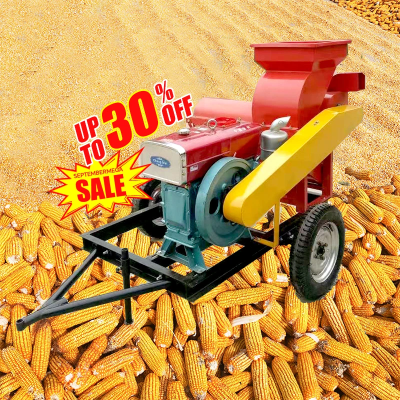 

Hot Sale Multifunctional 6HP Diesel Corn Thresher/corn Sheller Machine/ Maize Sheller & Maize Thresher