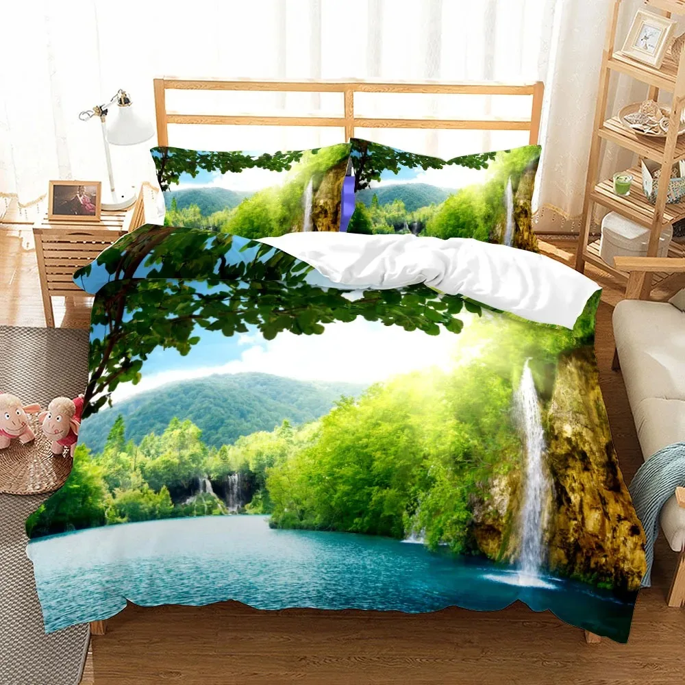 Sweet Memory Landscape Witness Love Duvet Cover Set King Queen Double Full Twin Single Size Bed Linen Set