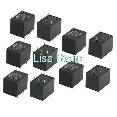 DC 28V/10A AC 220V/5A PBC Mount General Purpose VRelay DC 24V Coil Black 10 Pcs