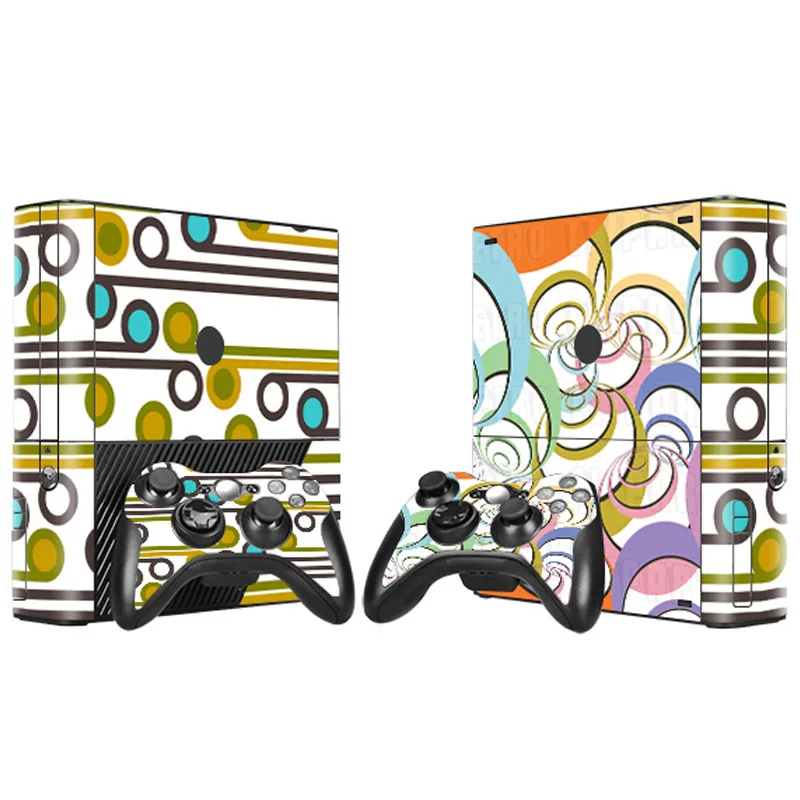 Dropshipping adesivos de pele de material de vinil protetor para adesivos de Xbox 360 E