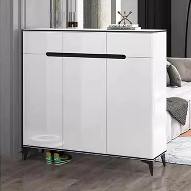 

College Dorm Essentials Organizer Shoe Shelf Space Saving Nordic Wooden Shoe Shelf Vertical Modern Muebles Entrance Furniture