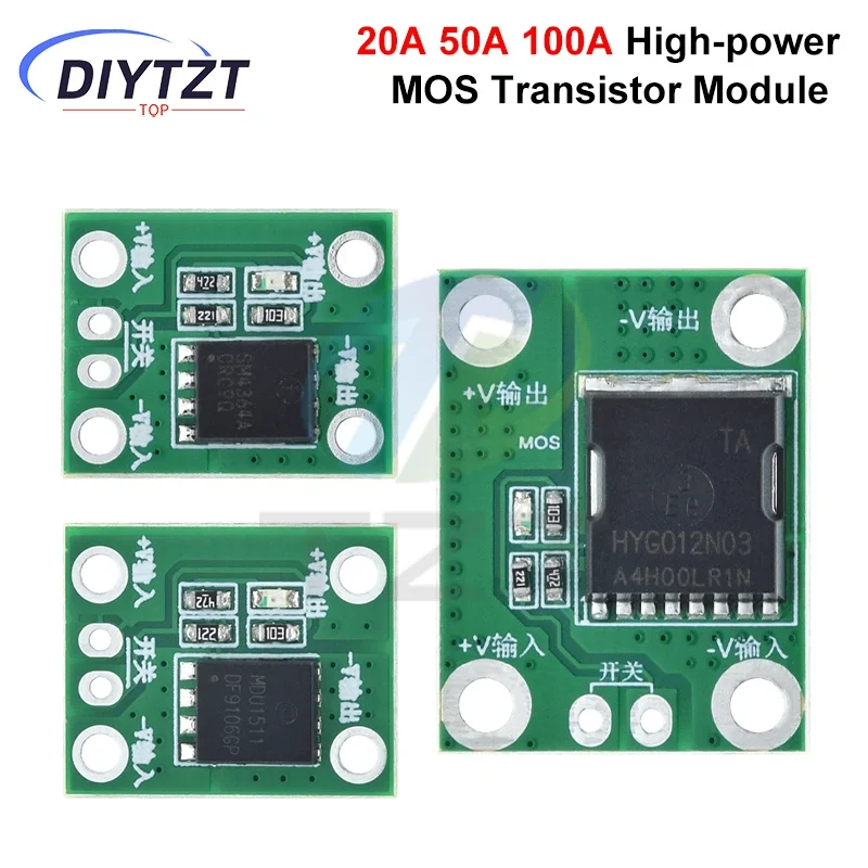 1/3PCS 20A 50A 100A High Power MOS Trigger Switch Driver Field Effect Tube PWM Regulation Electronic Switch Control 5-26V
