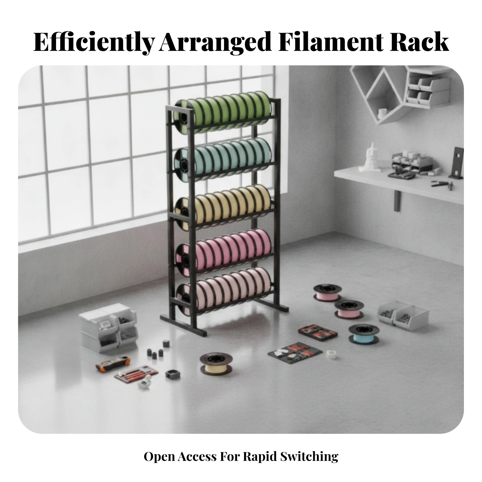 filament-storage-rack-heavy-duty-3d-printing-filament-holder-spool-holder-rack-industrial-shelving-unit-sturdy-for-makers