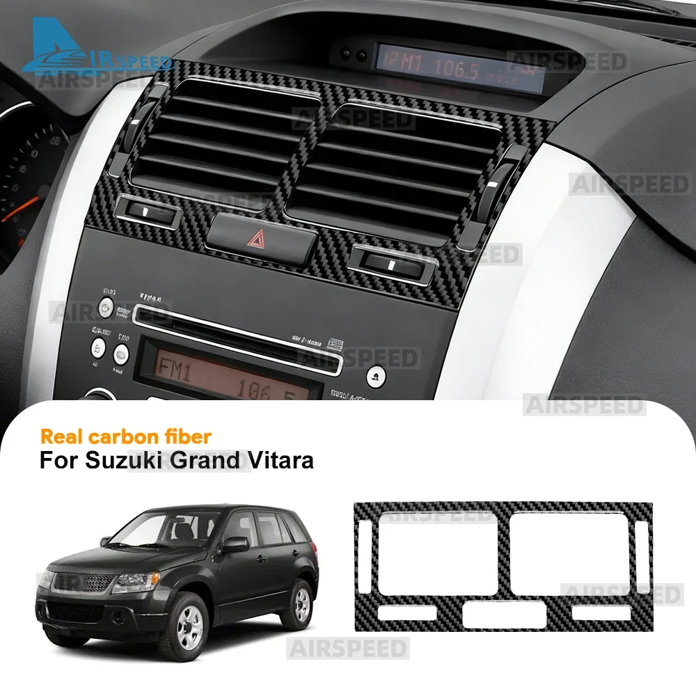 For Suzuki Grand Vitara JT 2006-2013 Soft Carbon Fiber Car Air Outlet Speedometer Trim Sticker Interior Decoration