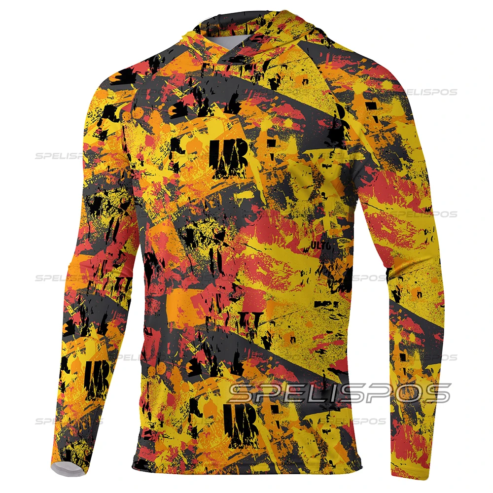 

Shirt Hunting Guise Hoodies Fishing Riding Tops Wear UPF 50+ Running T-shirt Beach Gear Yellow Sports Surfing Dresses Angling