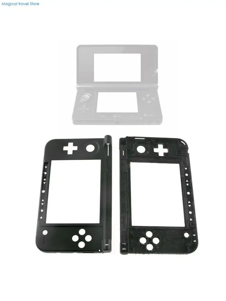 N2UB for 3DS XL LL Replacement Hinge Part Bottom Middle Frame for Shell Housing for Case for 3dsxl Game Console for Case