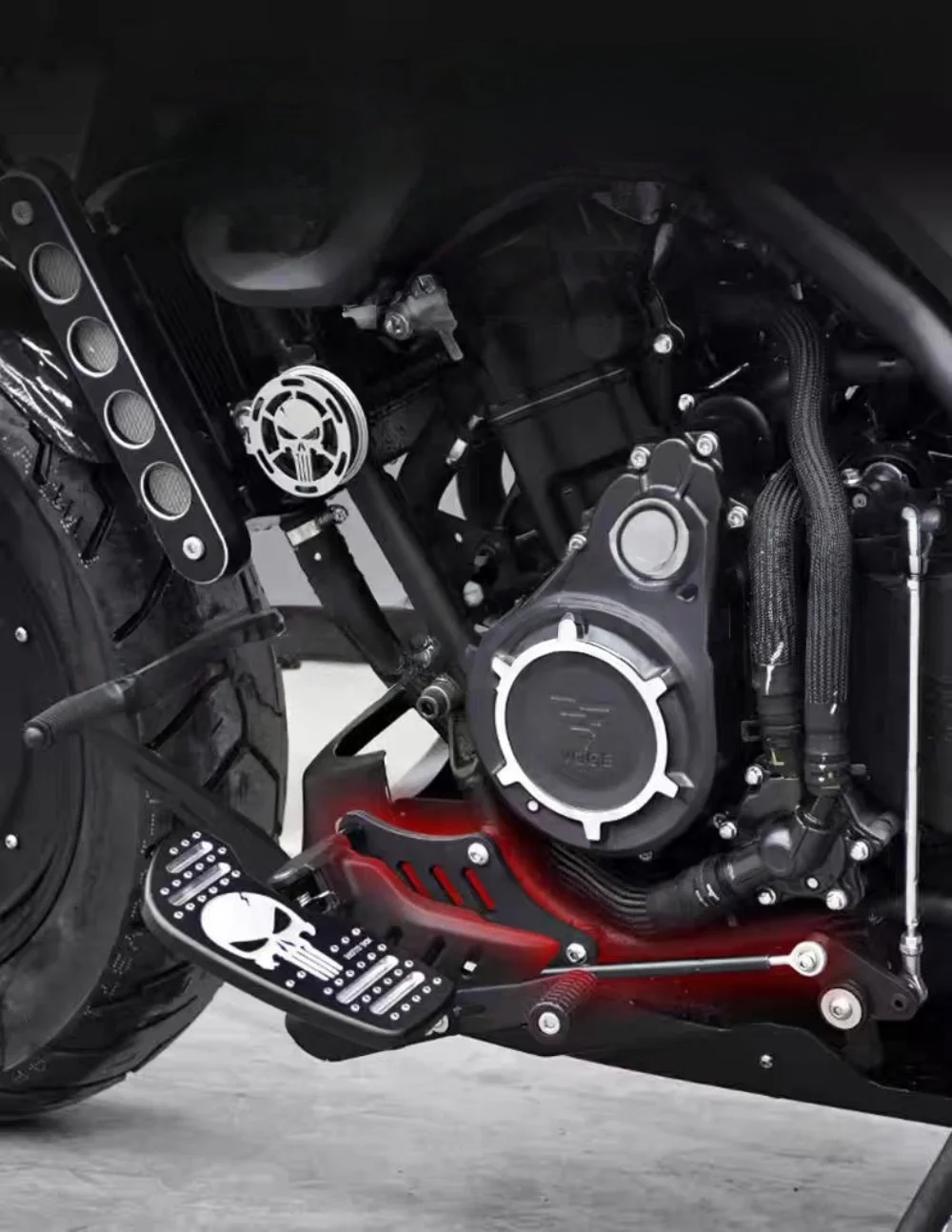 For VOGE CU525 modified pedals moved forward 10cm front pedal extension bracket improved accessories