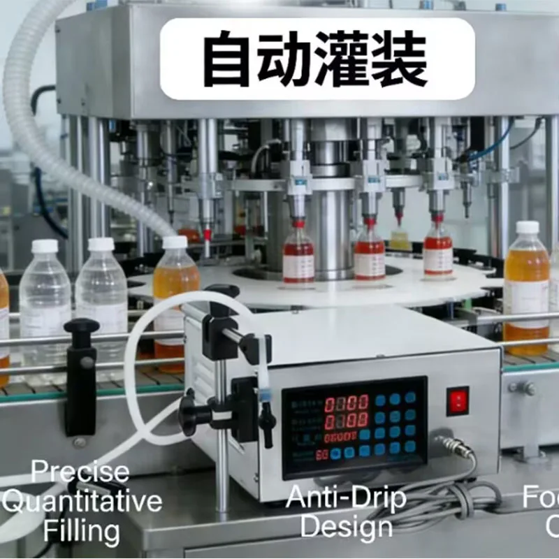 Xk-580 CNC liquid canning machine full-automatic packaging machine Baijiu beverage packaging machine manual small filling machin