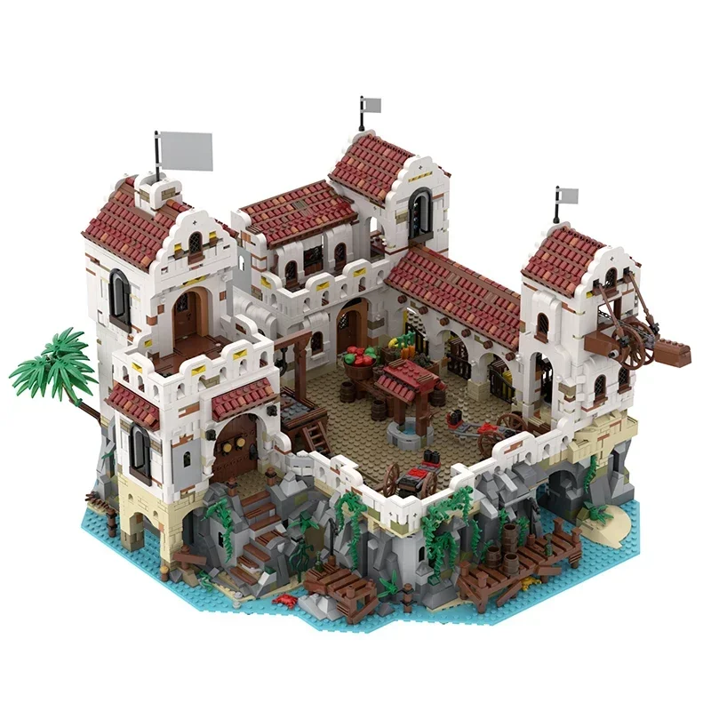 

BuildMoc Eldorado Fortress Pirates of Barracuda Bay 49155 49016 Pirate Theme Series Ideas Model Building Blocks Christmas Toys