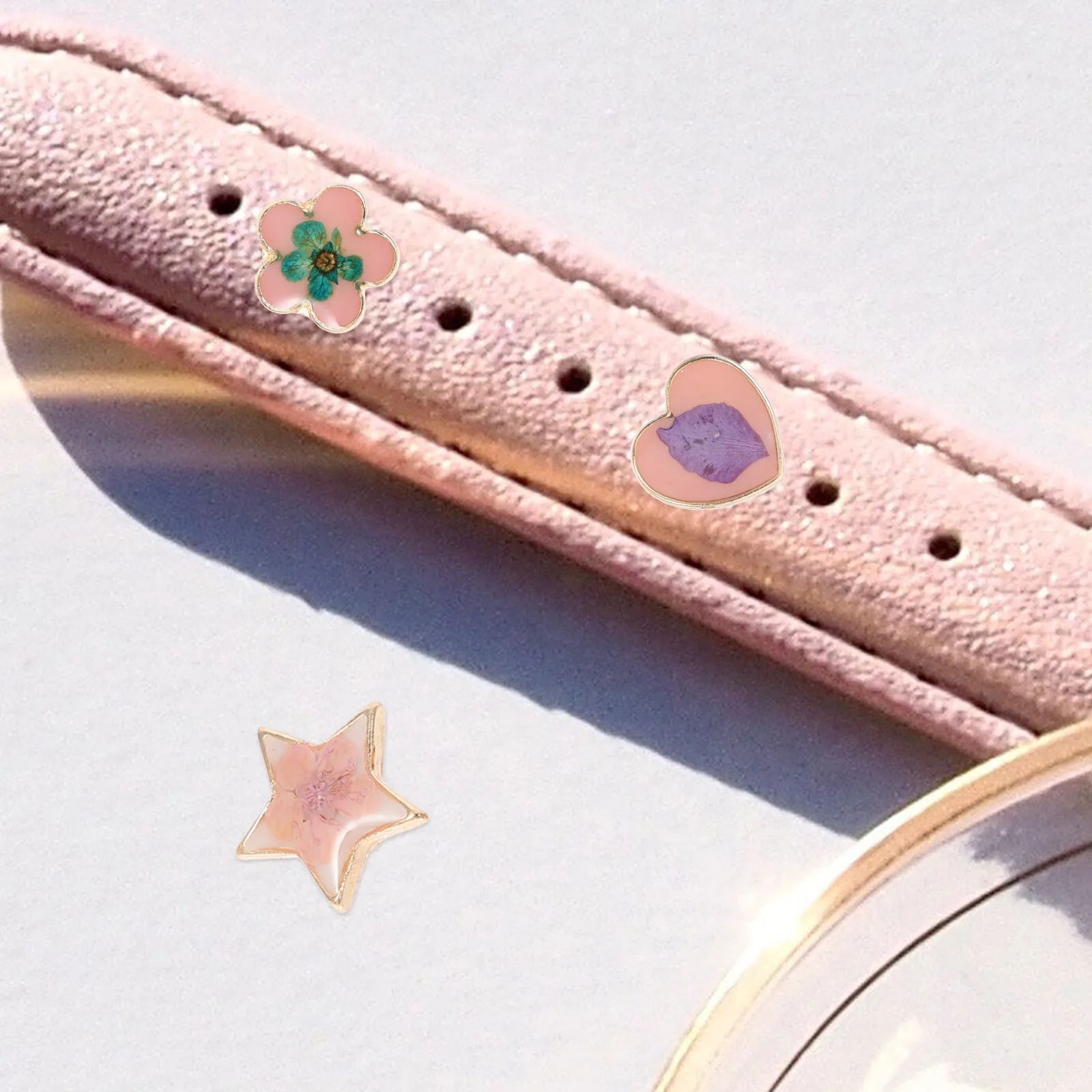 3Pcs Small Watchband Charm Alloy Watchband Decor Wear-Resistant Delicate Watch Accessory for Smartwatch Band Enhancement Gift