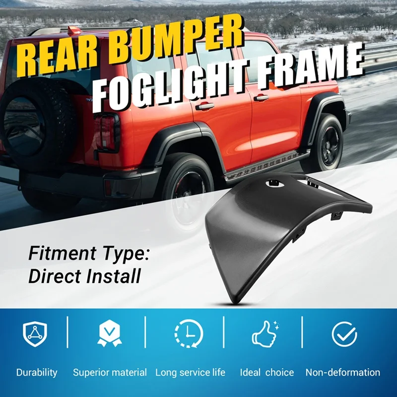 المصد الخلفي للسيارة إطار فوجليت مع فتحة رادار لخزان الجدار العظيم 300 إصدار المدينة غطاء إطار مصباح الضباب الخلفي-N25R #6