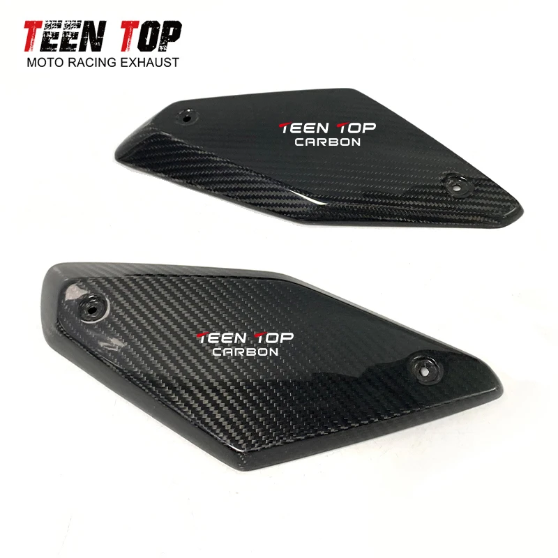 Komponen Panel Samping untuk Honda CB650R Serat Karbon Bodi 2019 2020 2021 2022 Knalpot Motor CB650 R Bagian Panel Samping Karbon