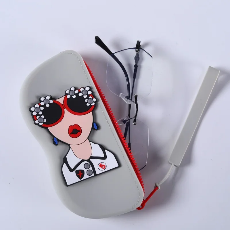 

A Silicone Glasses Case for Storage Featuring A Handle for Hanging Suitable for Travel and Portable Use It Is Waterproof