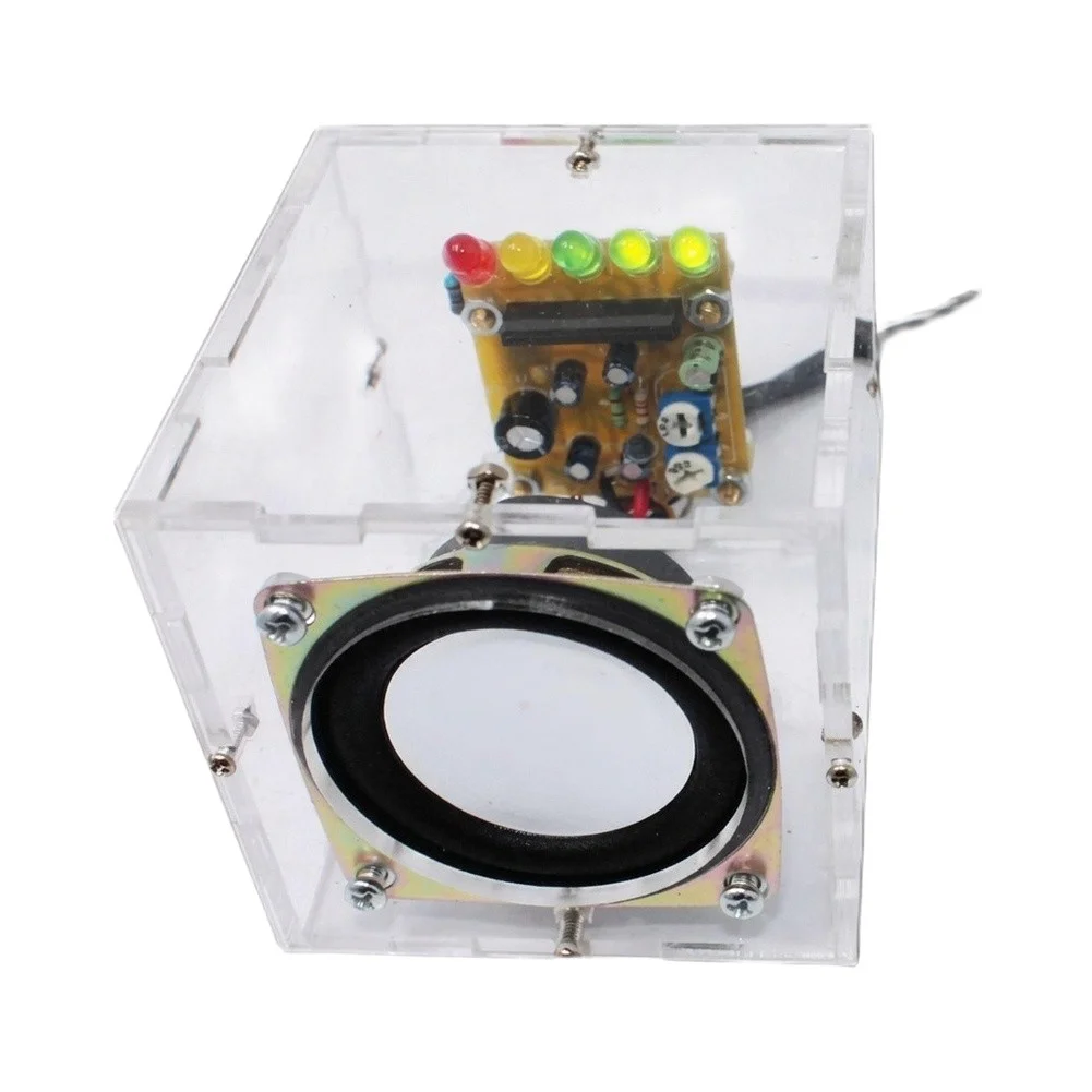 DIY For 3W Audio For Amplifier Kit for STEM Curriculum and Maker Projects Featuring Enclosure and PCB Assembly