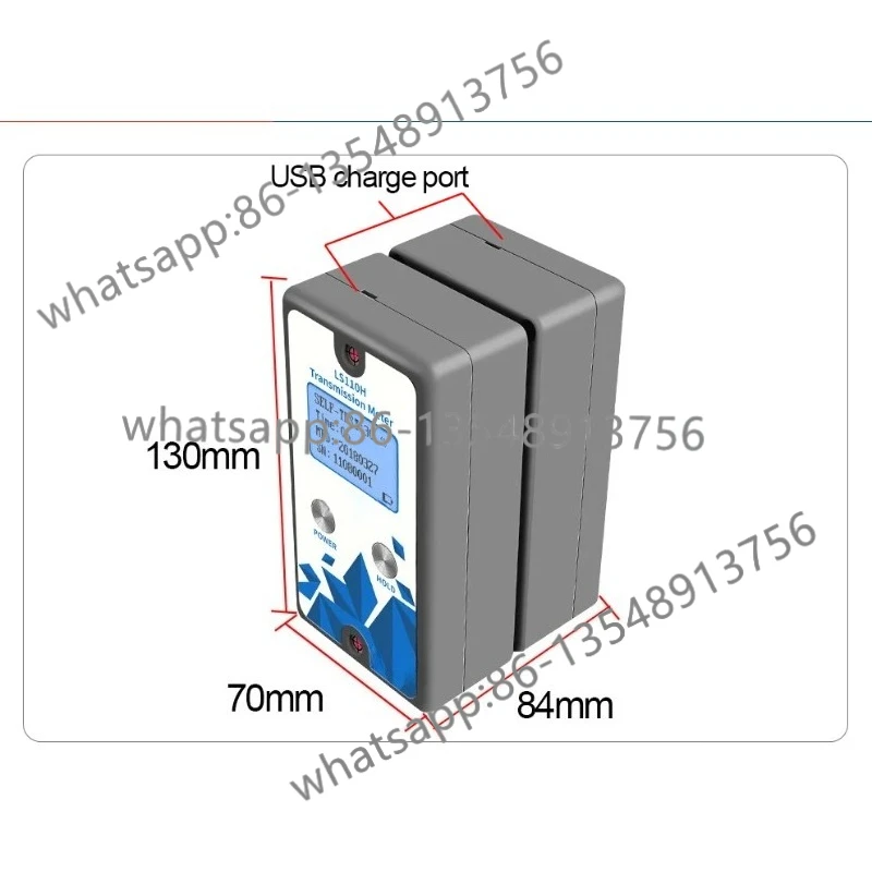 Split Transmission Meter Window Tint Meter with UV Blocking IR Rejection Rate Visible Light Transmittance VLT LS110H Spot