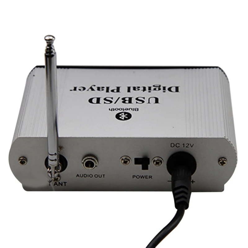 ミニカーUSBデジタル主導のsdオーディオアンプ、mp3デコーダー、sd、mmcカード、uスティック、fmラジオプレーヤー、リモート、12v