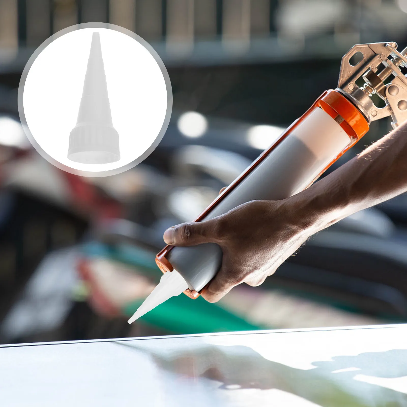 

20 шт. насадок-аппликаторов для герметика, сменные удлинители для тюбиков