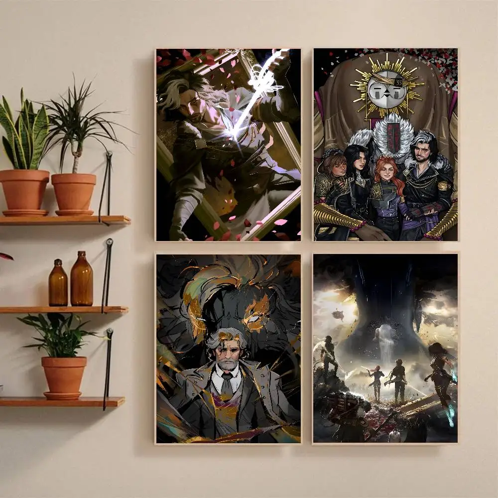 Game Clair O-Obscur E-Expedition 33 Manga Poster Self-adhesive Art Waterproof Paper Sticker Coffee House Bar Room Wall Decor