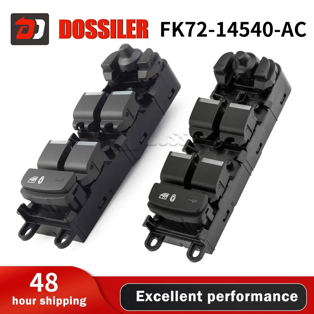 FK72-14540-AC Dossiler Electric Power Window Switch Lifter Control FK7214540AC For Land Rover Discovery Sport LR085483 3 Pins