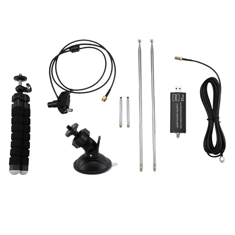 ABRI-RTL-SDR6 V2 RTL2832U FC0013 22- 1100Mhz SDR Receiver Software Defined Radio+ Dual-Antenna Kit