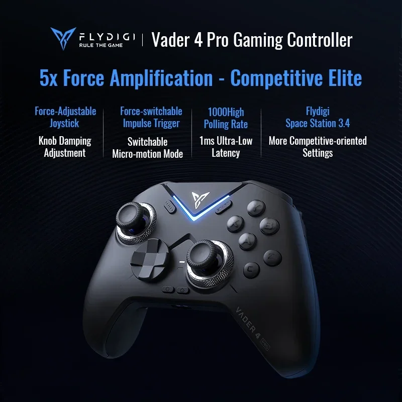 Flydigi Vader 4 Pro Game Handle Athletic Elite Wireless Gamepads Gaming Controllers With Hall Rocker For PC/NS/Mobile/TV Box