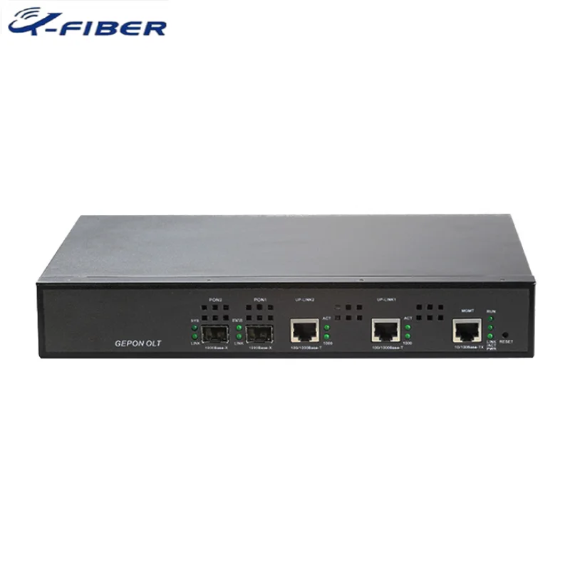 2-портовый EPON OLT 2PON WEB SNMP CLI совместимый с HUAWEI ZTE FIBERHOME EPON XPON ONUs