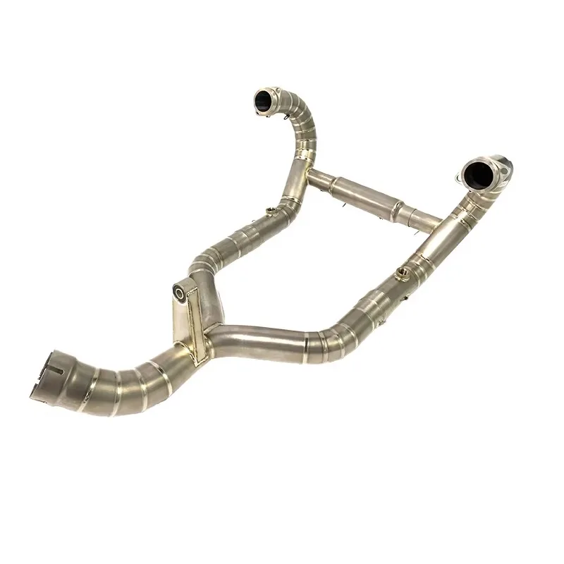 Bulls Motor New 51mm Exhaust System R Nine T/R9T Header Pipes Front Titanium Alloy Stainless Steel Stock Slip-On