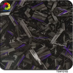 TSAUTOP 0.5*2m/10m Forge Carbon Fiber Water Transfer Printing Hydrographics Film
