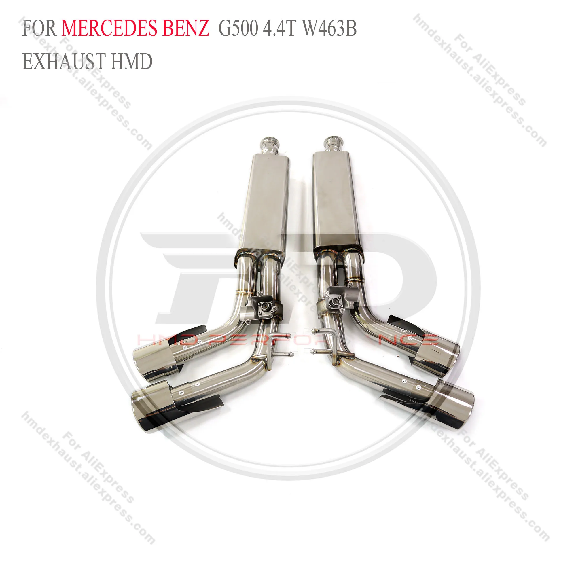 HMD Stainless Steel Exhaust System Performance Catback For Mercedes benz G500 G63 W463 W464 With valve