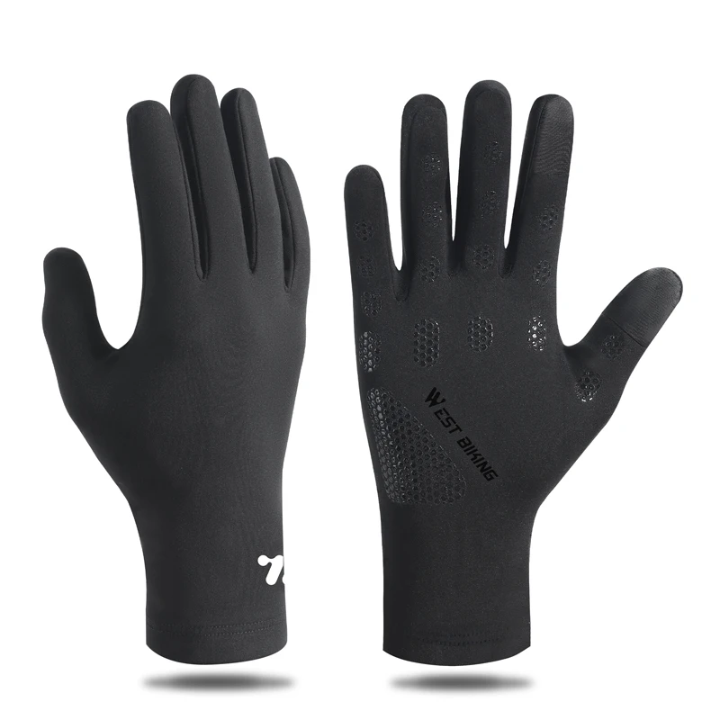 AliExpress NONE WEST BIKING Winter Thermal Bicycle Gloves Touch Screen Full Fingers MTB Road Bike Gloves Fitness Outdoor Sports Cycling Gloves