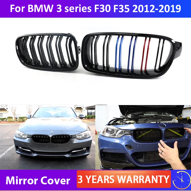 

Grille Car Replacement Racing Grille Gloss Black Front Kidney for BMW 3 series F30 F31 F35 316i 318i 320i 328i 330i 2011-2019