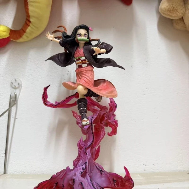 

In Stock 23cm Anime Demon Slayer Kamado Nezuko Blood Art PVC Figure Collectible Model Toys Ornament