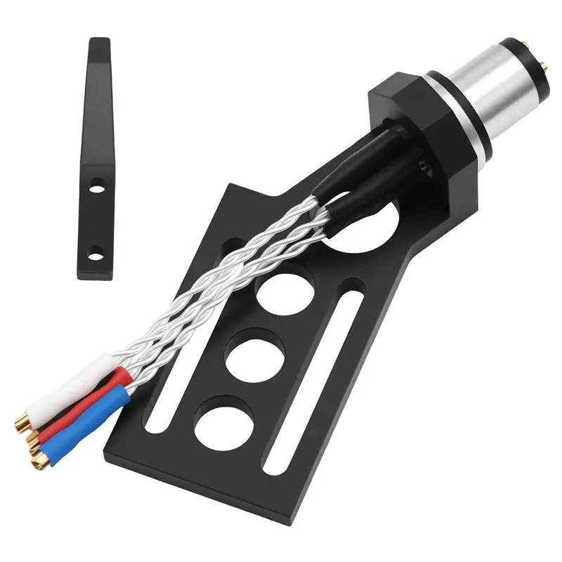 

[LXYA68Z!] Turntable For LP Vinyl Record Player HIFI Cartridge Stylus Headshell Holder Sterling Pure Silver Wire Needle Bracket