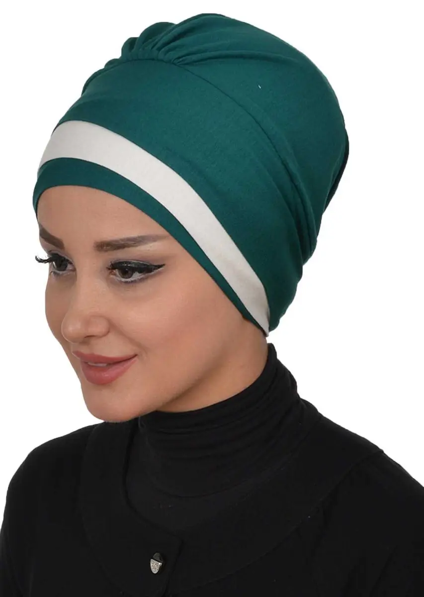 Cor dobro penteado osso verde