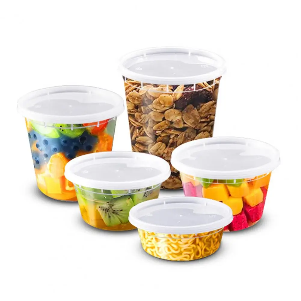 

Plastic Food Containers 50-pack Bpa-free Plastic Deli Food Containers with Airtight Lids for Leak-proof Storage for Meal