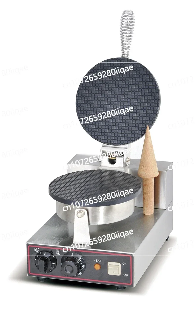 

Cream Cone Baker Machine Waffle Commercial Double Head Stainless Steel Waffle Maker Crispy Ice