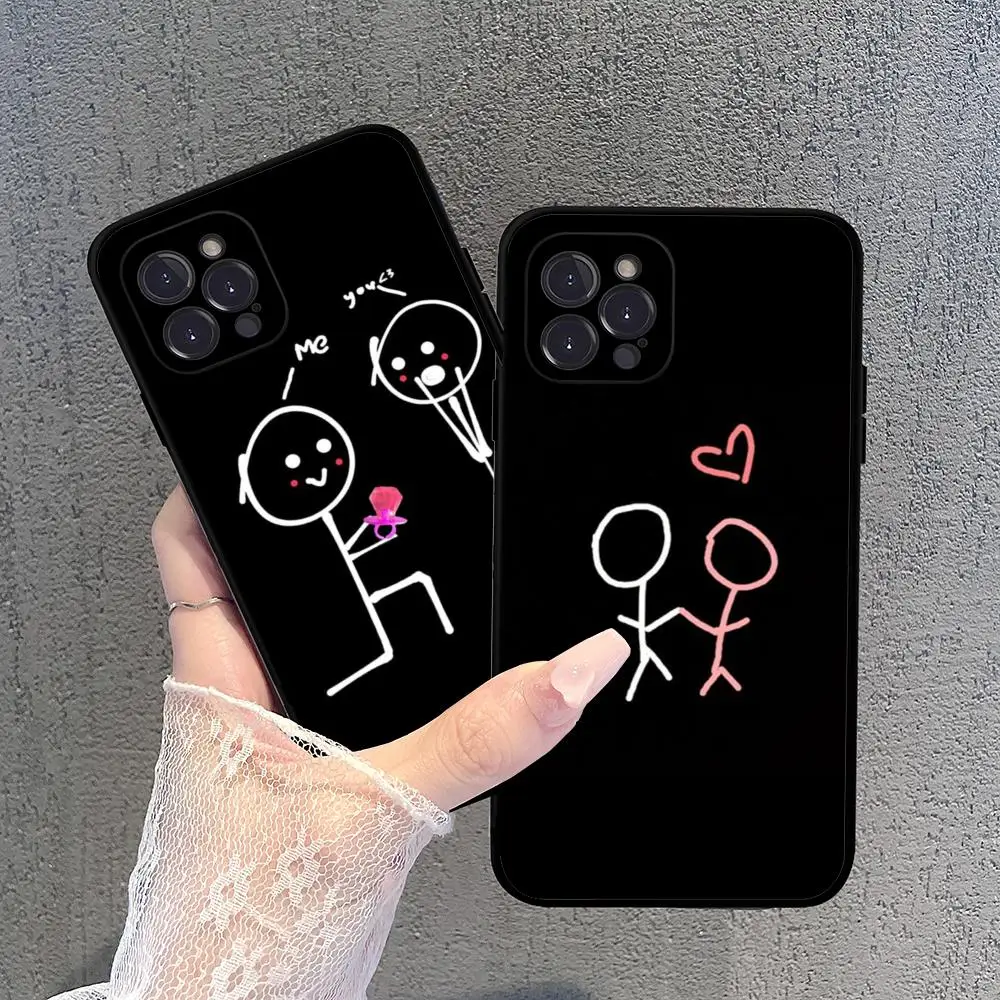 

Cartoon Matchman Phone Case For iPhone 15 14 13 12 Mini 11 Pro XS Max X XR SE 6 7 8 Plus Soft Silicone Cover