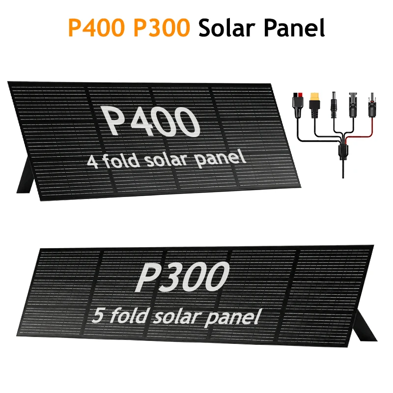 400 Watt tragbares 300-Watt-Solarpanel-Ladegerät, wasserdichte, faltbare Solardecke mit verstellbarem Ständer für Solargenerator, Van Life & Notstromversorgung für Zuhause