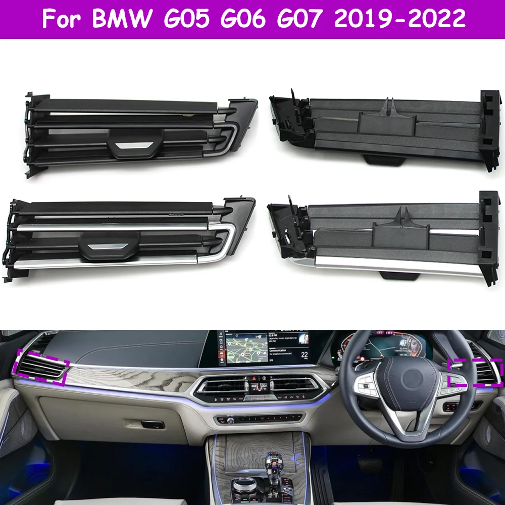 RHD G05 G06 G07 Left Right Dashboard AC Vent Grille Outlet Clip Repair Kit For BMW X5 X6 X7 Series 2019-2022 64229399472
